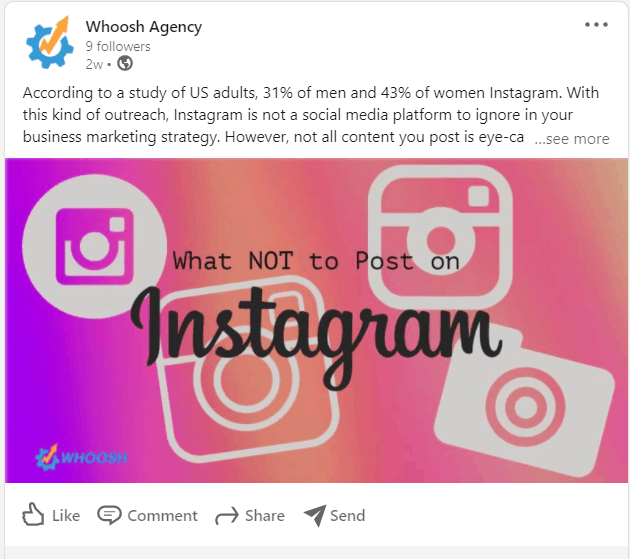 What not to post on instagram