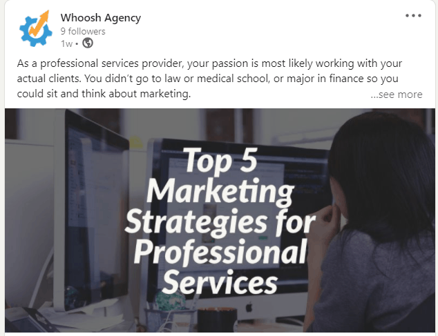 top 5 marketing strategies for professionals